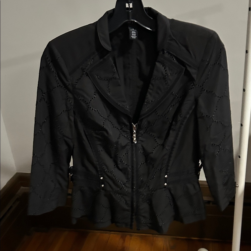 White House Black Market Quilted Black Jacket